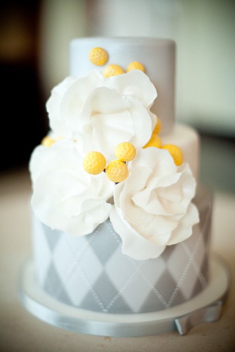 Yellow-Grey-Wedding-Cake